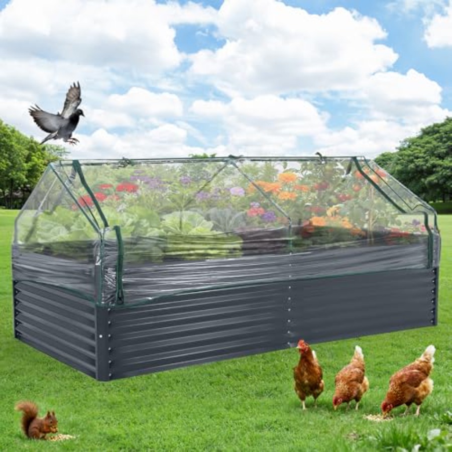 Raised Garden Bed - زراعة الخضروات في الهواء الطلق: حوض