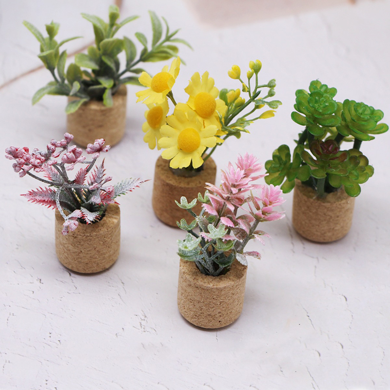 Plant Pot - نموذج زهور ونباتات محاكاة مصغرة 1:12