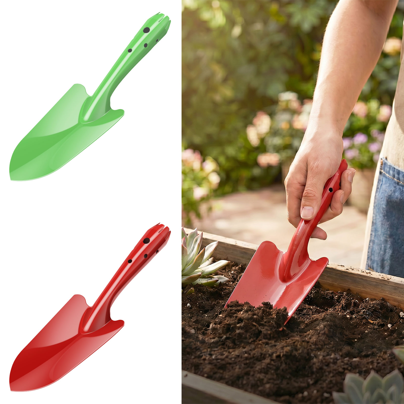 Trowel Garden Tools - مجرفة يدوية معدنية مقاومة للصدأ للحدائق،