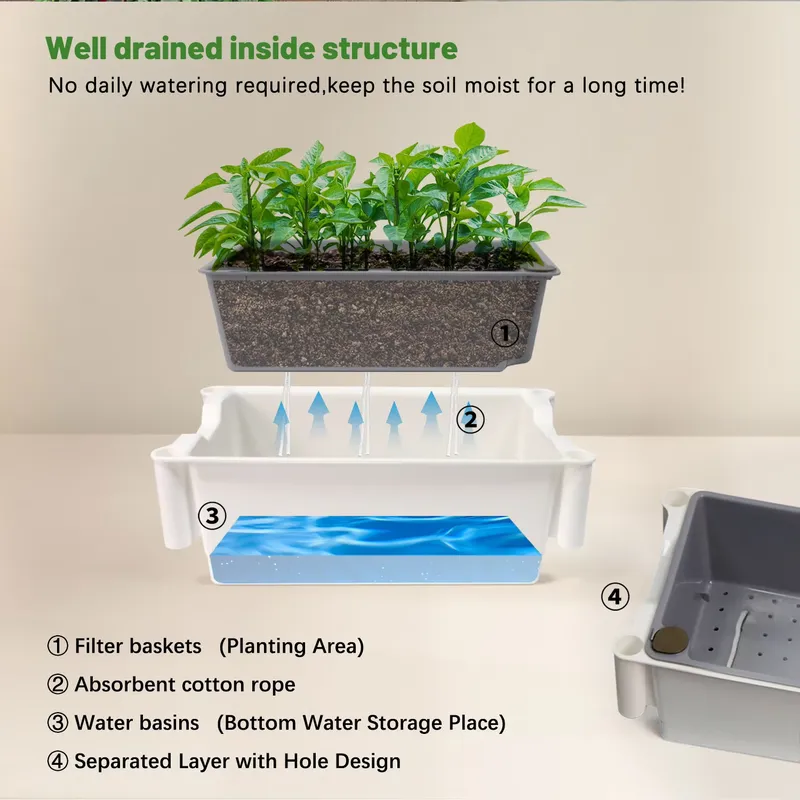 نظام زراعة عمودي متحرك بثلاثة  - مراجعة Self Watering Planter وسعره