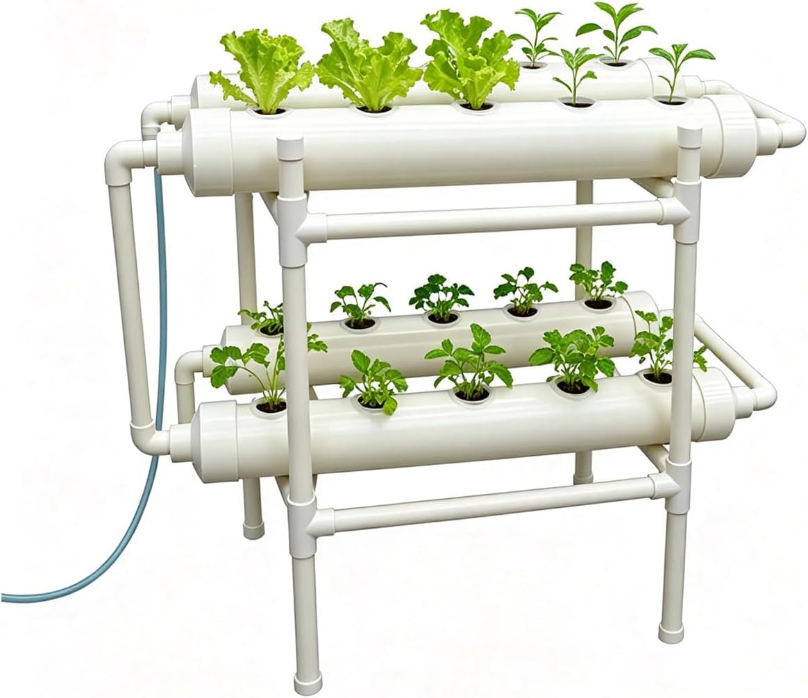نظام زراعة مائية بـ 20 فتحة و4 - مراجعة Hydroponic Kit وسعره