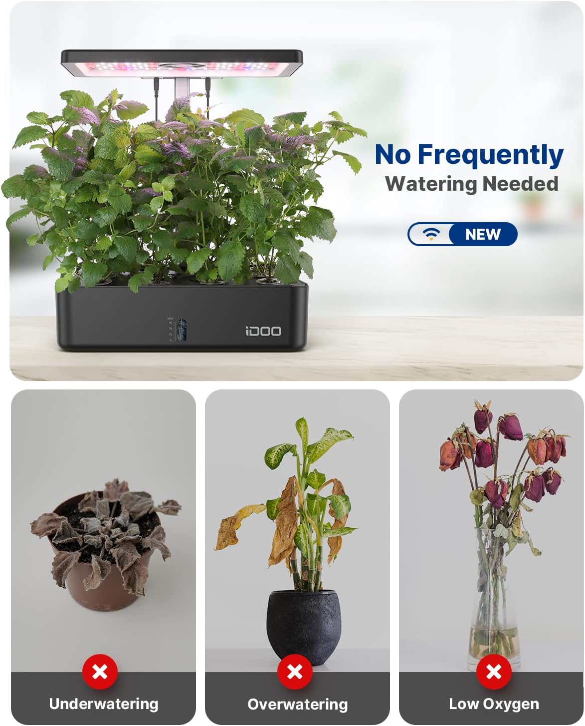 نظام زراعة مائية بـ 12 وحدة مع - مراجعة Indoor Herb Garden وسعره