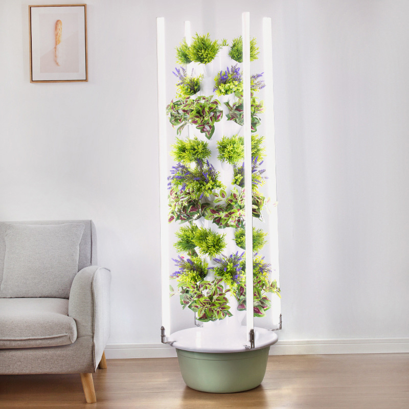 مع Led تنمو ضوء شجرة الفضاء بر - مراجعة Vertical Planter وسعره
